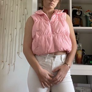 Puff light pink vest